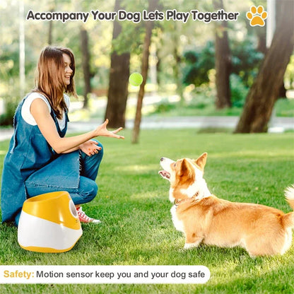 Máquina Automática de Buscar Bola para Cães – Brinquedo Interativo Recarregável