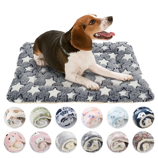 CozyPaw™ Tapete Acolchoado para Cães e Gatos | Cama Macia em Flanela para Todas as Estações