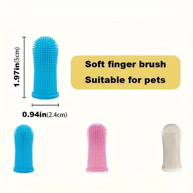 Escova de Dentes de Silicone para Pets