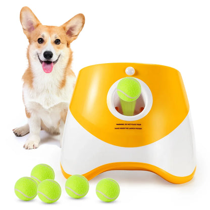 Máquina Automática de Buscar Bola para Cães – Brinquedo Interativo Recarregável
