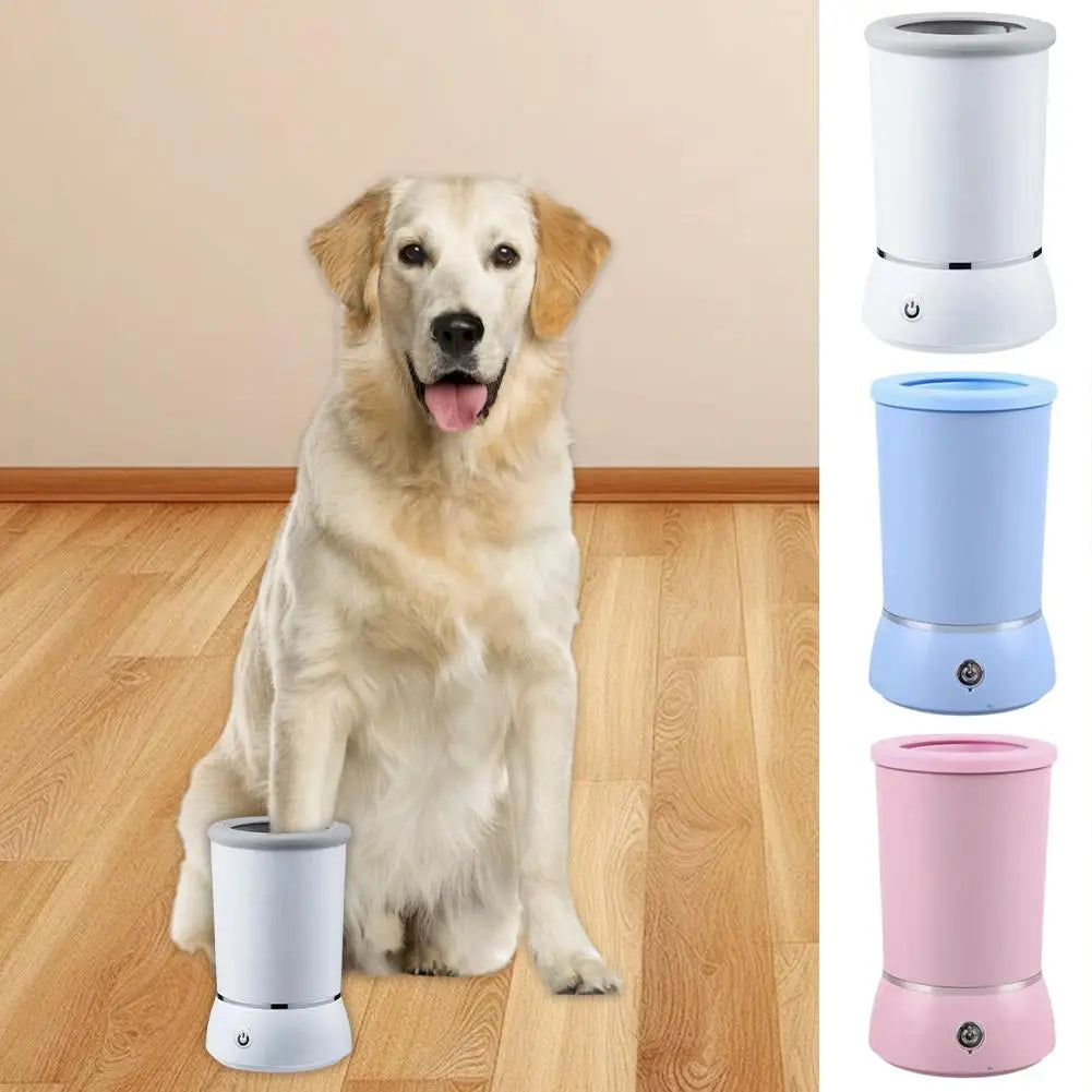 Nunca Mais Tenha Pegadas de Lama em Casa – Lavador Automático de Patas para Pets!