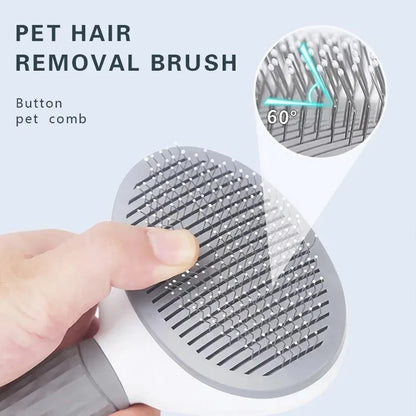 Escova Auto-Limpeza para Cães e Gatos