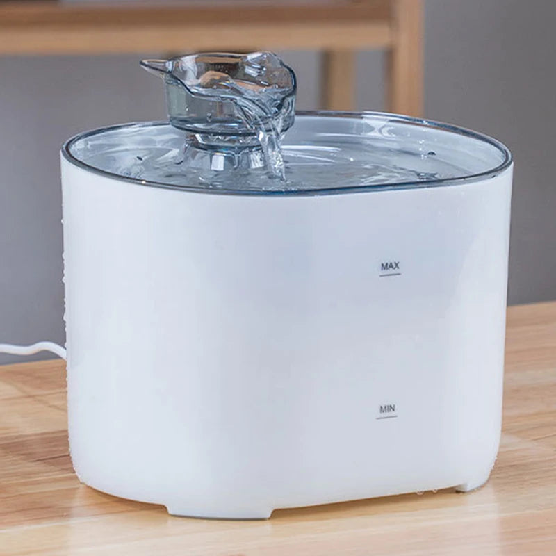 Fonte Automática de Água para Gatos e Cães com Recirculação e Filtro USB
