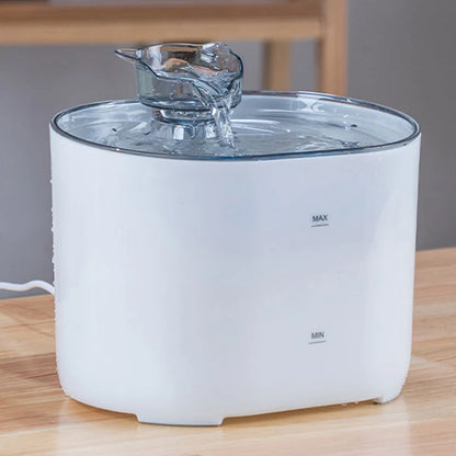 Fonte Automática de Água para Gatos e Cães com Recirculação e Filtro USB
