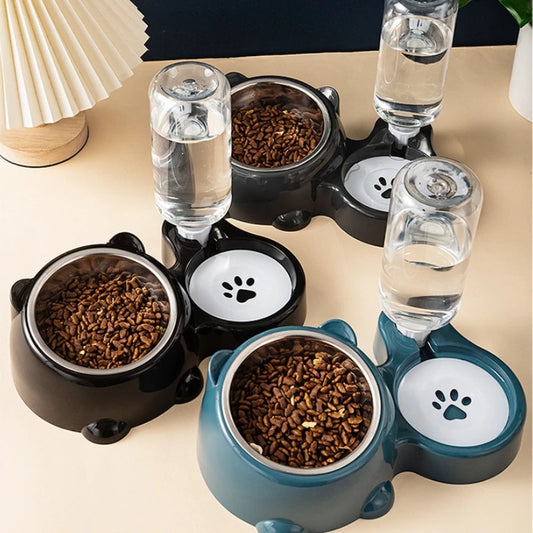 Alimentador e Dispensador de Água Automático 2 em 1 para Animais de Estimação