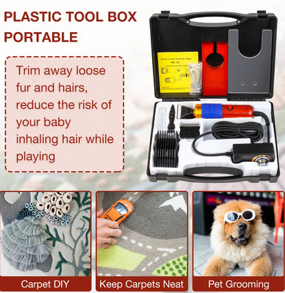 TrimPro™ Máquina de Tosquia Elétrica 200W para Cães e Gatos | Corte Preciso e Baixo Ruído
