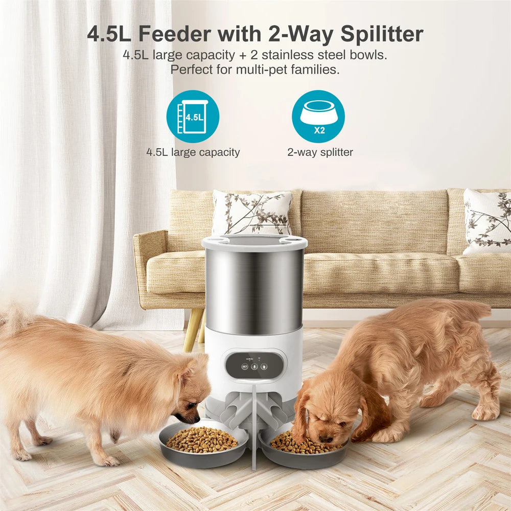 SmartFeed Pro™ Alimentador Automático Inteligente para Cães e Gatos | Controlo por App e Alimentação Programada