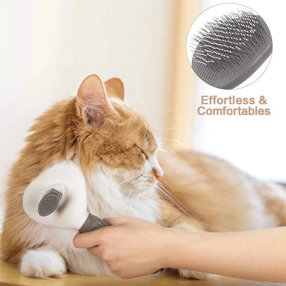 Escova Auto-Limpeza para Cães e Gatos