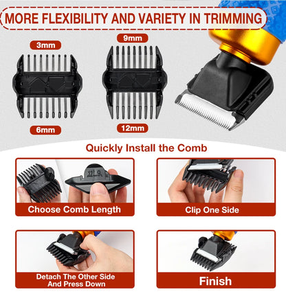 TrimPro™ Máquina de Tosquia Elétrica 200W para Cães e Gatos | Corte Preciso e Baixo Ruído