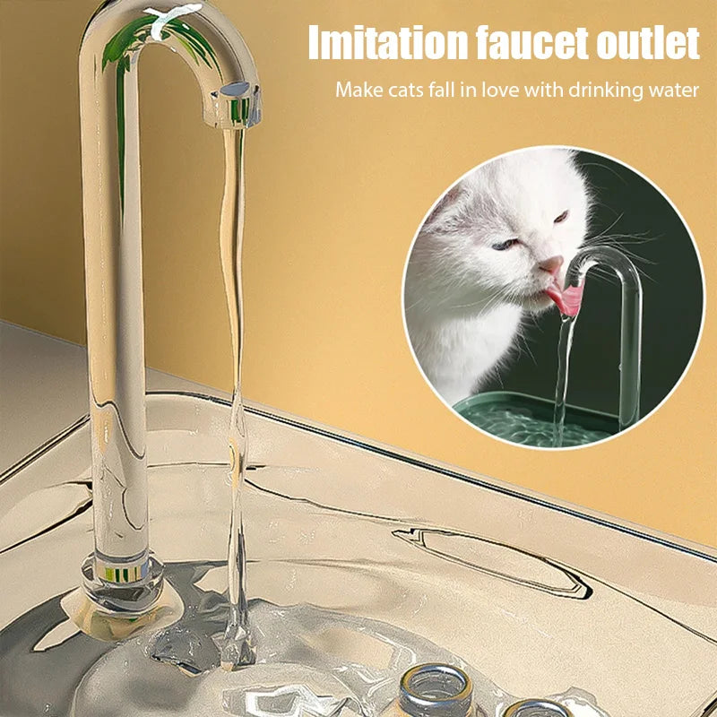Fonte Automática Ultra Silenciosa para Gatos com Filtro USB
