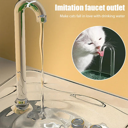 Fonte Automática Ultra Silenciosa para Gatos com Filtro USB