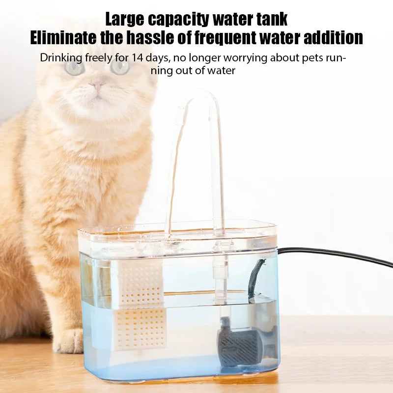 Fonte Automática Ultra Silenciosa para Gatos com Filtro USB