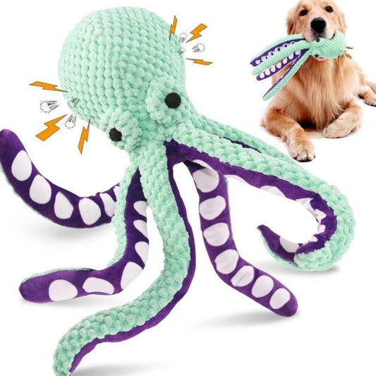 Brinquedo Interativo de Polvo para Cães