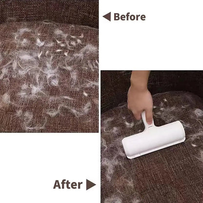 Rolo Removedor de Pelo para Cães e Gatos com Base Autolimpante | Reutilizável para Sofás, Roupa e Tapetes
