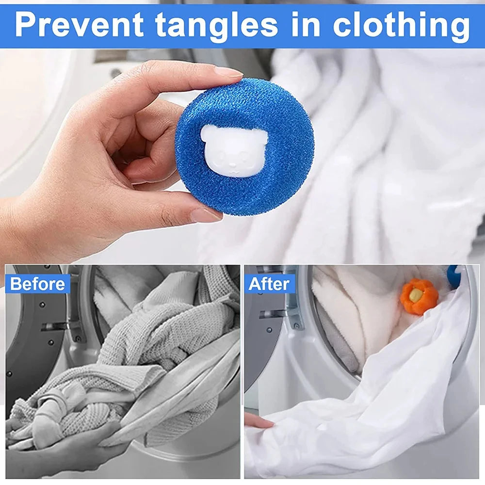 WashFur™ Removedor de Pelos Reutilizável para Máquina de Lavar | Elimina Pelos de Cães e Gatos da Roupa