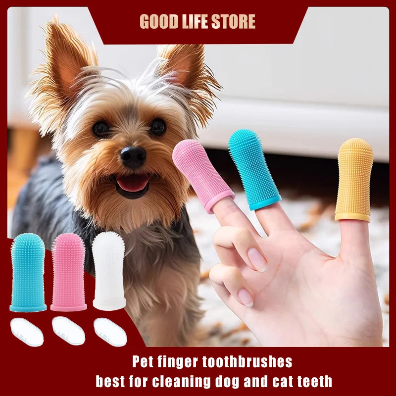 Escova de Dentes de Silicone para Pets