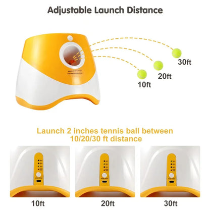Máquina Automática de Buscar Bola para Cães – Brinquedo Interativo Recarregável