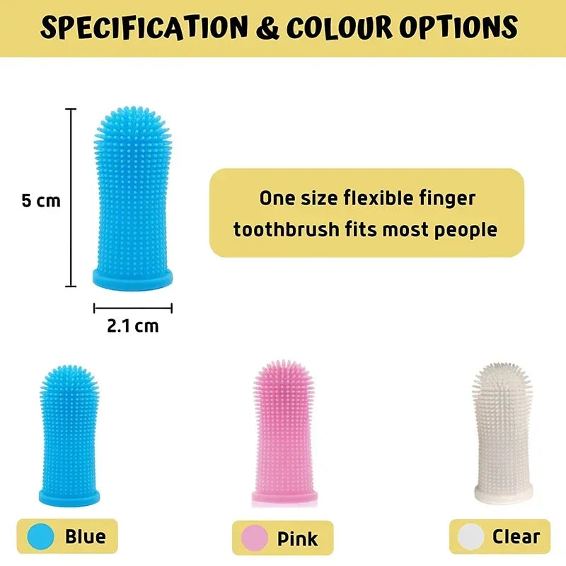 Escova de Dentes de Silicone para Pets