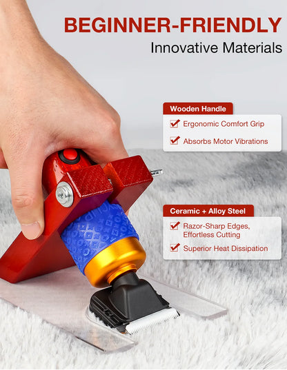 TrimPro™ Máquina de Tosquia Elétrica 200W para Cães e Gatos | Corte Preciso e Baixo Ruído