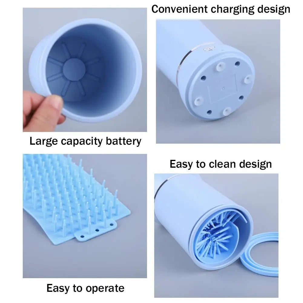 Nunca Mais Tenha Pegadas de Lama em Casa – Lavador Automático de Patas para Pets!