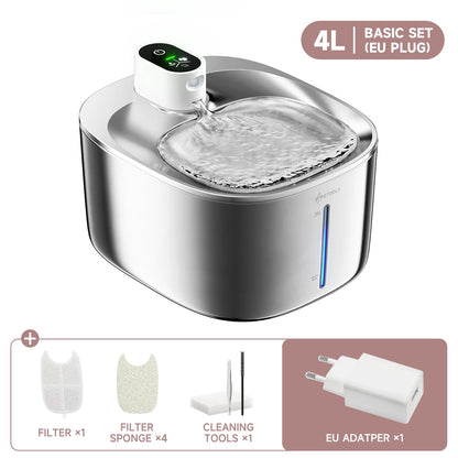 Fonte Automática Inteligente APETDOLA 4L com Sensor Sem Fios para Gatos e Cães
