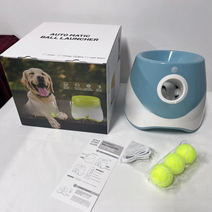 Máquina Automática de Buscar Bola para Cães – Brinquedo Interativo Recarregável