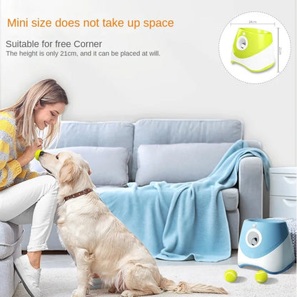 Máquina Automática de Buscar Bola para Cães – Brinquedo Interativo Recarregável