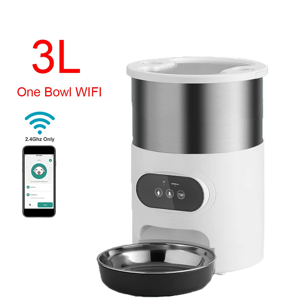 SmartFeed Pro™ Alimentador Automático Inteligente para Cães e Gatos | Controlo por App e Alimentação Programada
