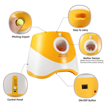 Máquina Automática de Buscar Bola para Cães – Brinquedo Interativo Recarregável