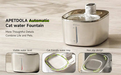 Fonte Automática Inteligente APETDOLA 4L com Sensor Sem Fios para Gatos e Cães