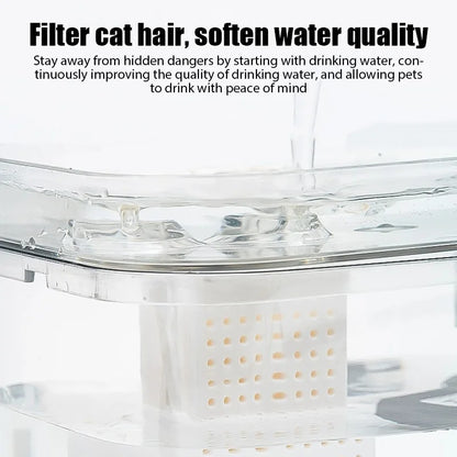 Fonte Automática Ultra Silenciosa para Gatos com Filtro USB