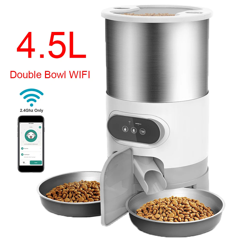 SmartFeed Pro™ Alimentador Automático Inteligente para Cães e Gatos | Controlo por App e Alimentação Programada