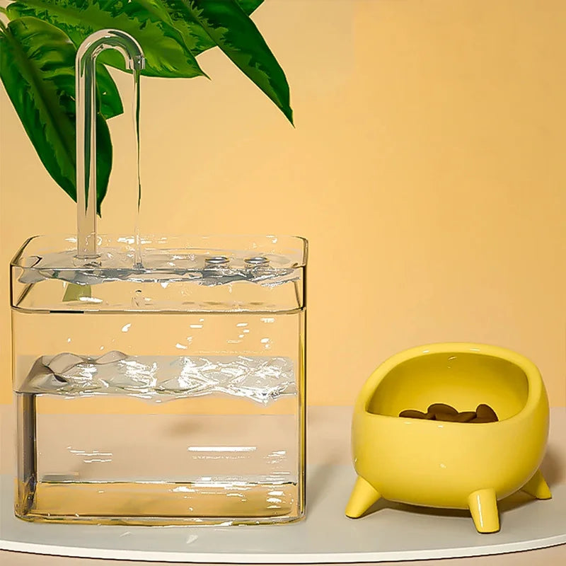 Fonte Automática Ultra Silenciosa para Gatos com Filtro USB