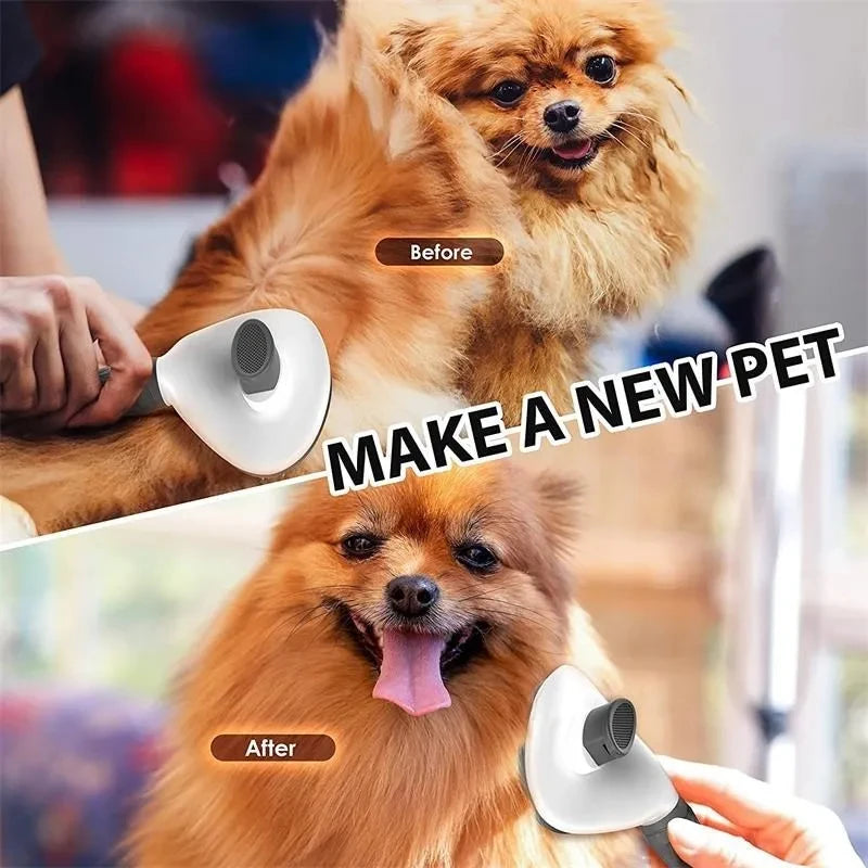 Escova Auto-Limpeza para Cães e Gatos