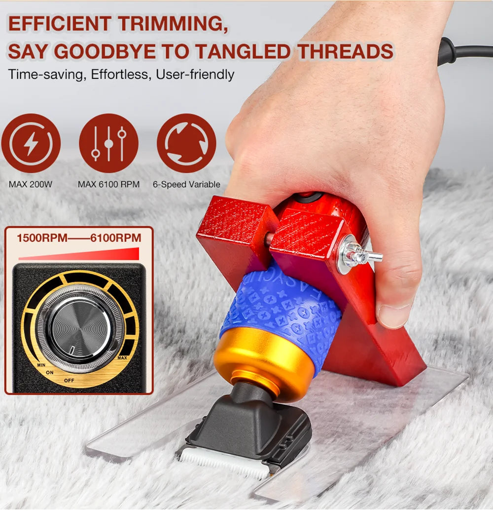 TrimPro™ Máquina de Tosquia Elétrica 200W para Cães e Gatos | Corte Preciso e Baixo Ruído