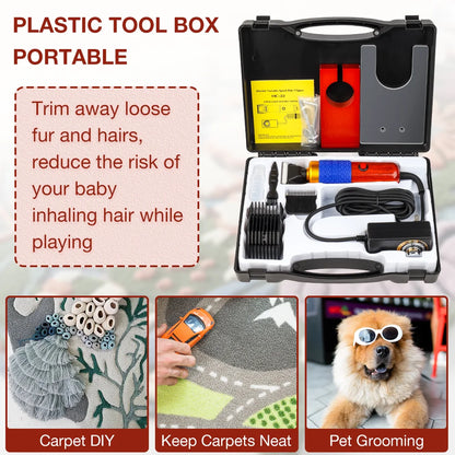 TrimPro™ Máquina de Tosquia Elétrica 200W para Cães e Gatos | Corte Preciso e Baixo Ruído